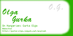 olga gurka business card